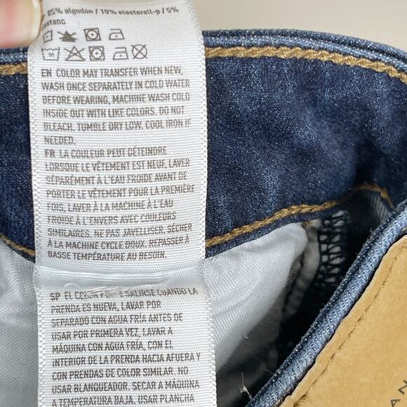 American Eagle Next Level Stretch Hi Rise Jegging Ripped Jeans Womens 2 Regular - Picture 11 of 11